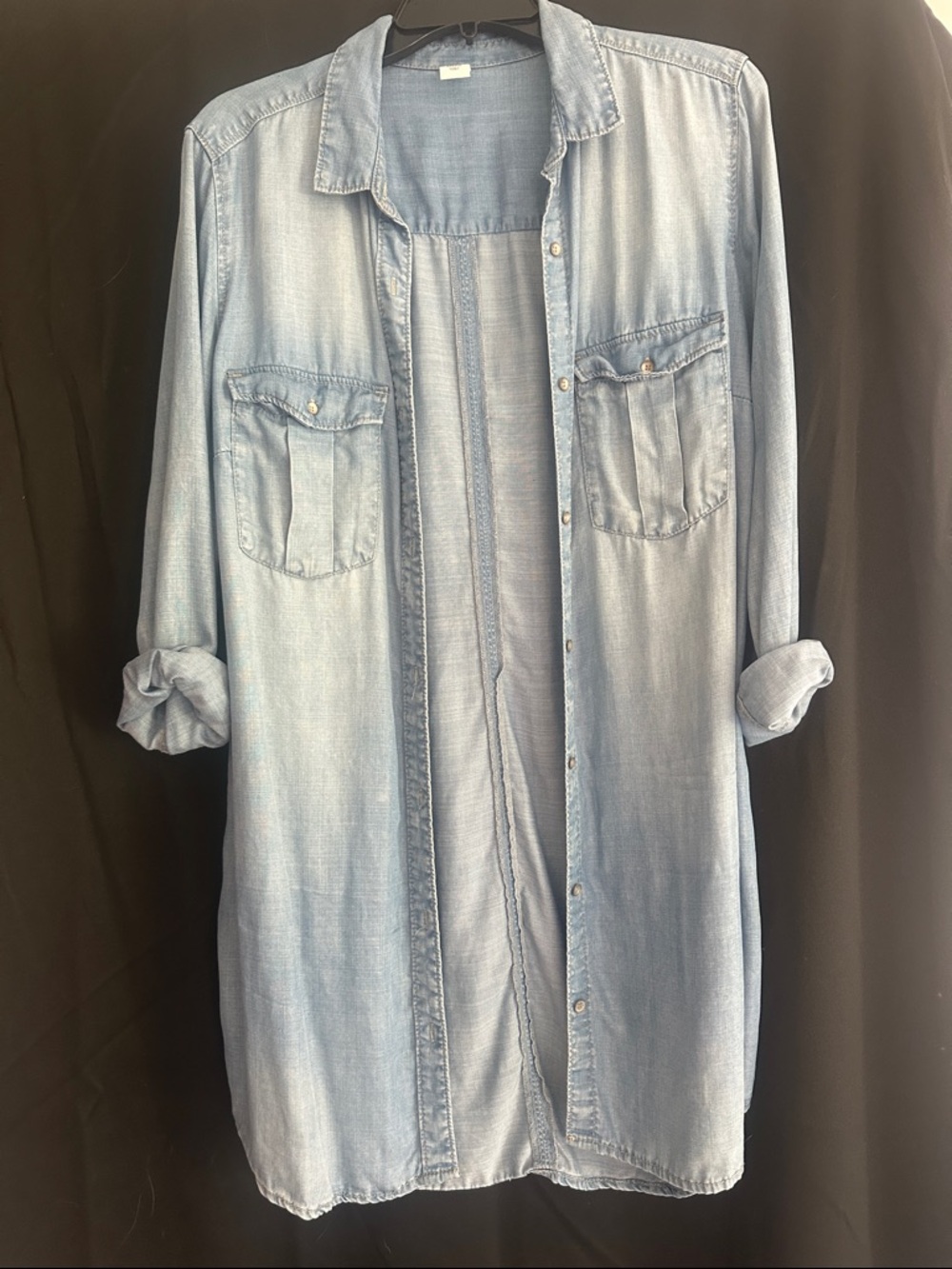H&M Light Blue Denim Mini Dress
